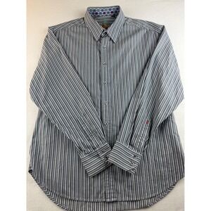 Robert Graham XL Striped Long‎ Sleeve Button Up Shirt Men's Designer